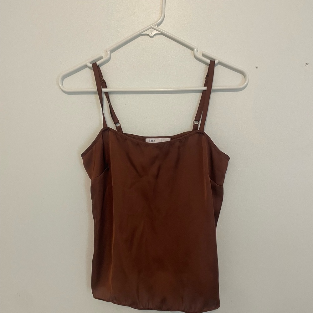 DR2 Brown Sleeveless Camisole / Tank Top